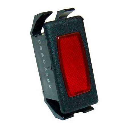 Allpoints 38-1142 Signal Light, 1/2" X 1-1/8" Mount, Rectangular, Red, 125V, (Ccc Item A-568)